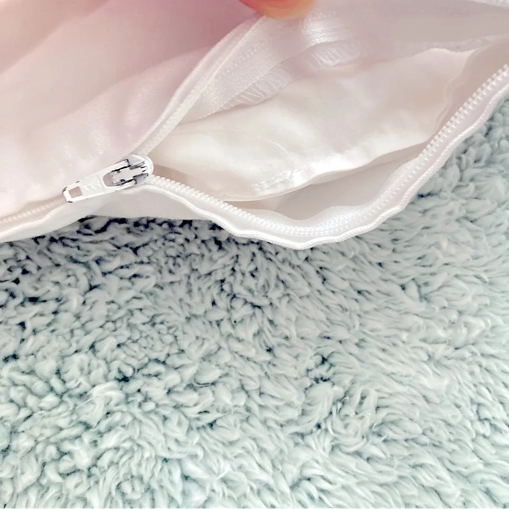 White Crochet Cotton Baby Crib Pillow